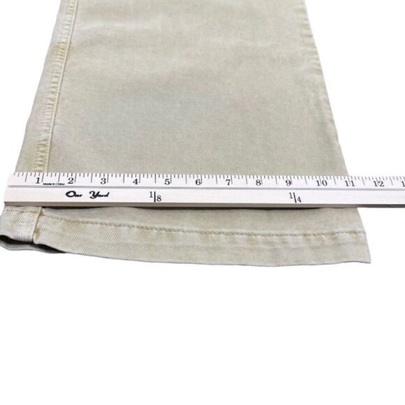 ZARA Khaki Denim Tan Wide Leg Women's Pants Trousers Size 6 - Picture 5 of 10